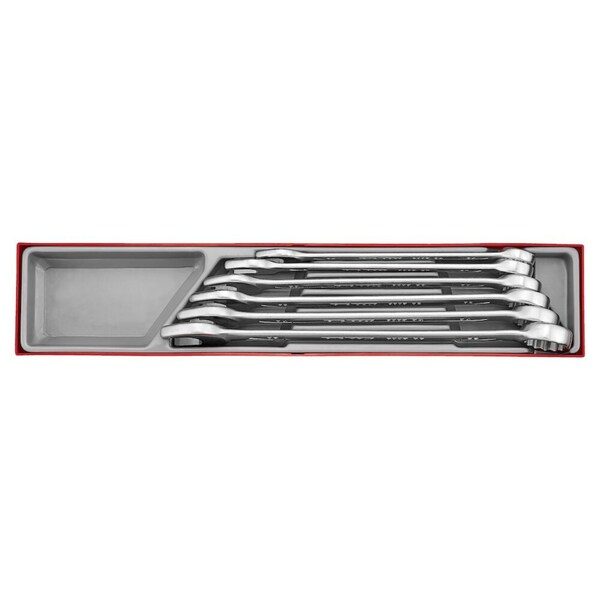 6 Piece 12 Point Metric Chrome Vanadium Steel Combination Wrench Set